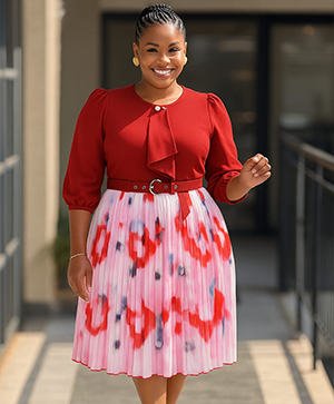 Shiffon dress ,size 46-54,ksh.2500